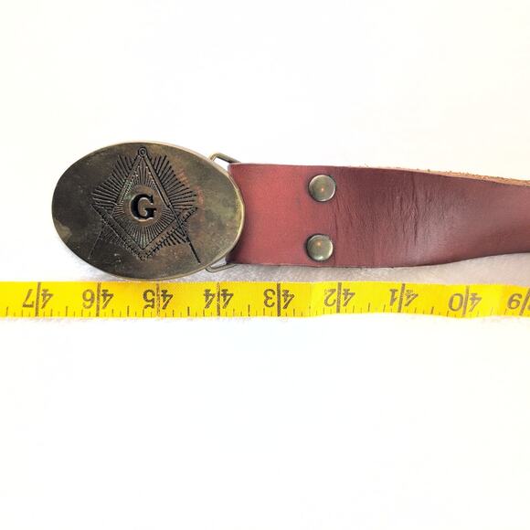 Vintage Lot of (4) Leather Western Belts Cowboy Rockabilly - Picture 9 of 11